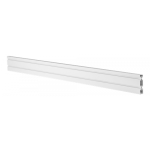 OFFICE Spårpanel i aluminium för skrivbord, 110 cm, vit DELO-0151