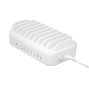 Laddningsstation för 10 enheter, 7xUSB-A, 3xUSB-C Deltaco DPS-0205
