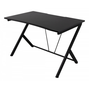 DELTACO GAMING Gamingbord, metallben, PVC behandlad yta, svart GAM-055