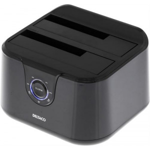 Extern Dockning för 2 x 2.5/3.5 SATA HDD, USB 3.0