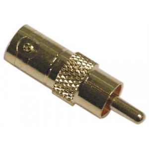 Adapter RCA - BNC (ha-ho) Guldpläterad