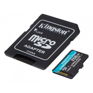 microSD - 256GB Kingston Canvas Go Plus 170Mb/s + Adapter