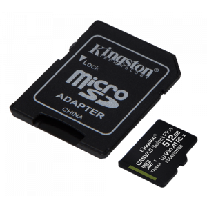 microSD - 512GB Kingston 100Mb/s + Adapter