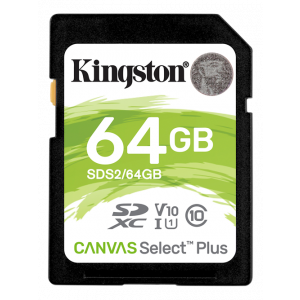 SD Card - 64GB Kingston SDXC 100Mb/s