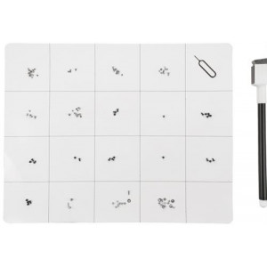 Verktyg Whiteboardtavla med rutnät, magnetisk