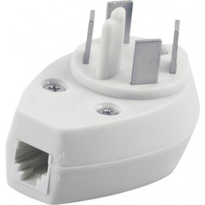 Telefonpropp Adapter med modularjack 6P/4C