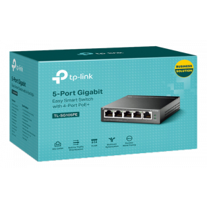 TP-Link 5-Port Gigabit Easy Smart Switch with 4-Port PoE+