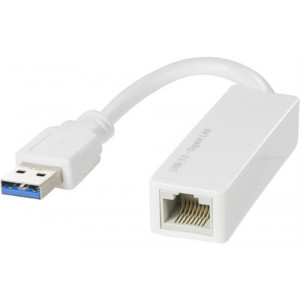 Nätverkskort USB 3.0 till RJ45 Gigabit vit.