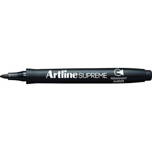 Märkpenna Artline Supreme Permanent 1mm Rund Svart