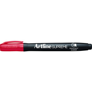 Märkpenna Artline Supreme Permanent 1mm Rund Röd
