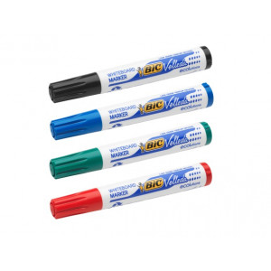 Whiteboard Penna Rund Spets Bic 1751 Färger 4-pack 904950