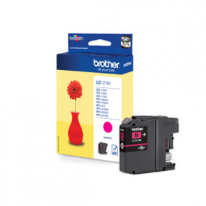 Brother LC-121M bläckpatroner Original Magenta 1 styck
