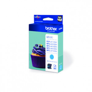 Brother LC-123C bläckpatroner Original Cyan 1 styck
