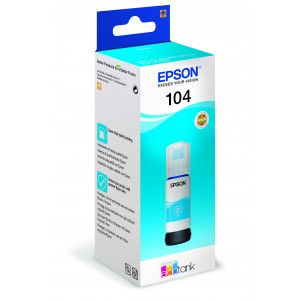Epson 104 EcoTank Bläck Flaska Cyan Original