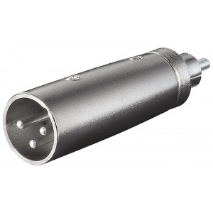 XLR Ljudadapter XLR 3-pin hane - RCA hane