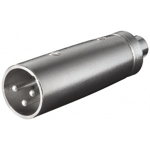 XLR Ljudadapter XLR 3-pin hane - RCA hona