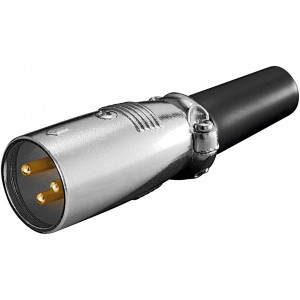 XLR Ljudkontakt XLR 3-pin hane mikrofonkontakt GOLD