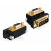 DeLOCK 65261 kabeladaptrar VGA 15 pin DVI 24+5 pin Svart