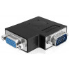 DeLOCK VGA M/F 15-p VGA Svart