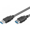 Microconnect USB3.0AAF5B USB-kablar 5 m USB A Hane Hona Svart