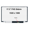 Laptopskärm 17.3" LED 40pin 1920X1080 FHD Brackets 