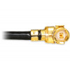 DeLOCK 88464 kabeladaptrar I-PEX RP-TNC Svart, Guld, Silver