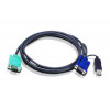 Aten 2L5201U KVM-kablar Svart 1,2 m