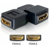 DeLOCK Adapter HDMI female > HDMI female 90° left HDMI 1.3 Svart