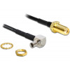 DeLOCK 88487 1.45m TS-9 SMA Svart koaxialkablar