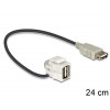 DeLOCK 86327 kabeladaptrar USB 2.0 A Svart