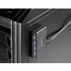 Akasa Connect 4SV gränssnittshubbar 5000 Mbit/s Gjuten aluminium, Svart
