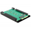 DeLOCK 62552 kabeladaptrar SATA 22p 67p M.2 NGFF Grön