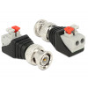 BNC terminalblockadapter, BNC hane Pitch 5mm