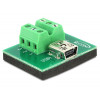 DeLOCK 65518 kabeladaptrar Mini USB 6p Svart, Grön