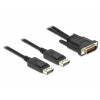 DeLOCK 83507 videokabeladapter 2 m DMS Svart
