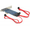 DeLOCK 89374 Intern SATA,USB 3.0 nätverkskort/adapters