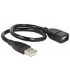 DeLOCK 35cm USB 2.0 USB-kablar 0,35 m USB A Hane Hona Svart