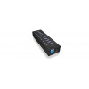 ICY BOX IB-AC6110 gränssnittshubbar USB 3.0 (3.1 Gen 1) Micro-B 5000 Mbit/s Svart