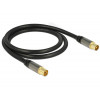 DeLOCK 88922 koaxialkablar IEC 1 m Svart