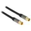 DeLOCK 88922 koaxialkablar IEC 1 m Svart