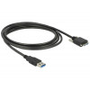 DeLOCK 83599 USB-kablar 3 m USB A Micro-USB B Hane Svart