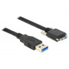 DeLOCK 83599 USB-kablar 3 m USB A Micro-USB B Hane Svart