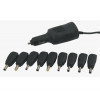 Ciggadapter 15-24V till 48W 2.0A flera kontakter.
