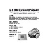 Dammsugarpåsar (5-pack) AFK / Nilfisk / Volta / Wi