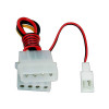 Adapter ström 3-pin - 4-pin molex x 2 för fläktar