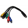 Kabel Svideo 7-pin - Komponentvideo + Svideo 4-pin