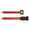 DeLOCK 0.1m 2xSATAIII SATA-kablar 0,1 m Röd
