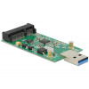 DeLOCK 62681 mSATA nätverkskort/adapters