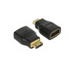 DeLOCK 65665 videokabeladapter Mini-HDMI HDMI Svart
