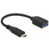 DeLOCK USB 3.1 Gen 2 Type-C/Typ-A USB 3.1 Gen 2 Type-A Svart